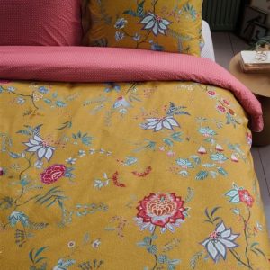 Pip Studio Flower festival Yellow -140 x 200 cm & 1 stk. pude 60 x 63 cm