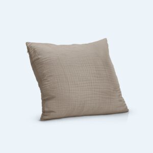 Bomuldsmuslin Junior Pudebetræk (40x45) - Mocha