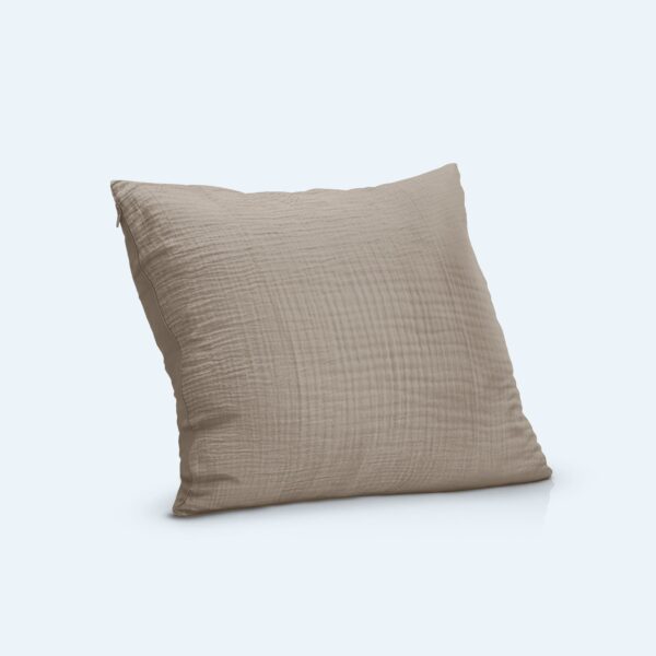 Bomuldsmuslin Junior Pudebetræk (40x45) - Mocha